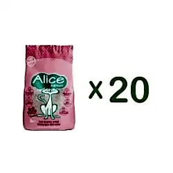 Alice İnce ve Beyaz Taneli Topaklaşan Pudra Kokulu Kedi Kumu