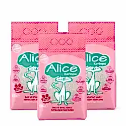 Alice Kartopu Topaklaşan İnce Taneli Pudra Kokulu Kedi Kumu