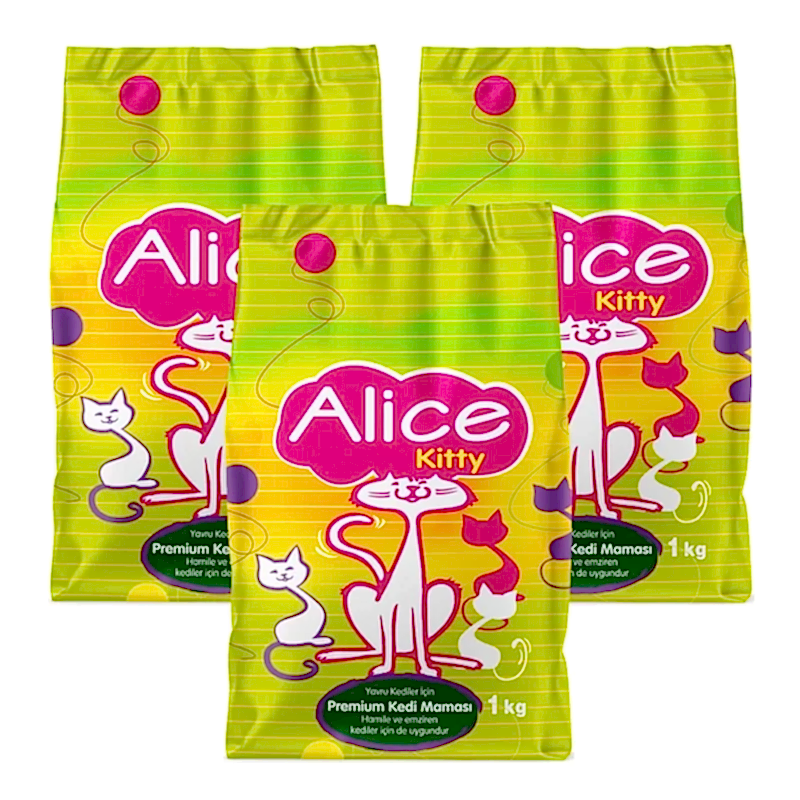 Alice Kitty Yavru Kedi Maması 3x1kg