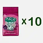 Alice Kalın ve Beyaz Taneli Topaklaşan Pudra Kokulu Kedi Kumu