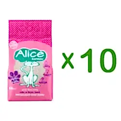 Alice Kalın ve Beyaz Taneli Topaklaşan Pudra Kokulu Kedi Kumu