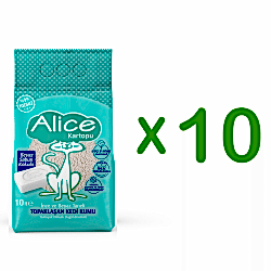Alice İnce Taneli Kedi Kumu/Beyaz Sabun Kokulu