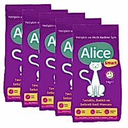 Alice Smart Kedi Maması 5 x 1 Kg