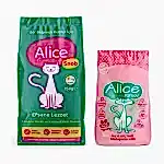 Alice Snob Kuru Kedi Maması 15 kg + 5 lt Kartopu Kedi Kumu Hediye
