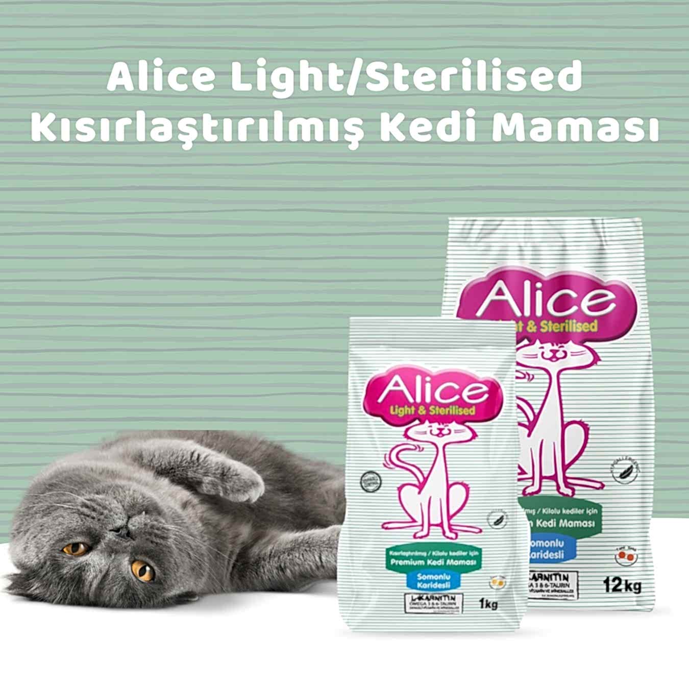 Alice Light Sterilised Kısır ve Kilolu Kedi Maması